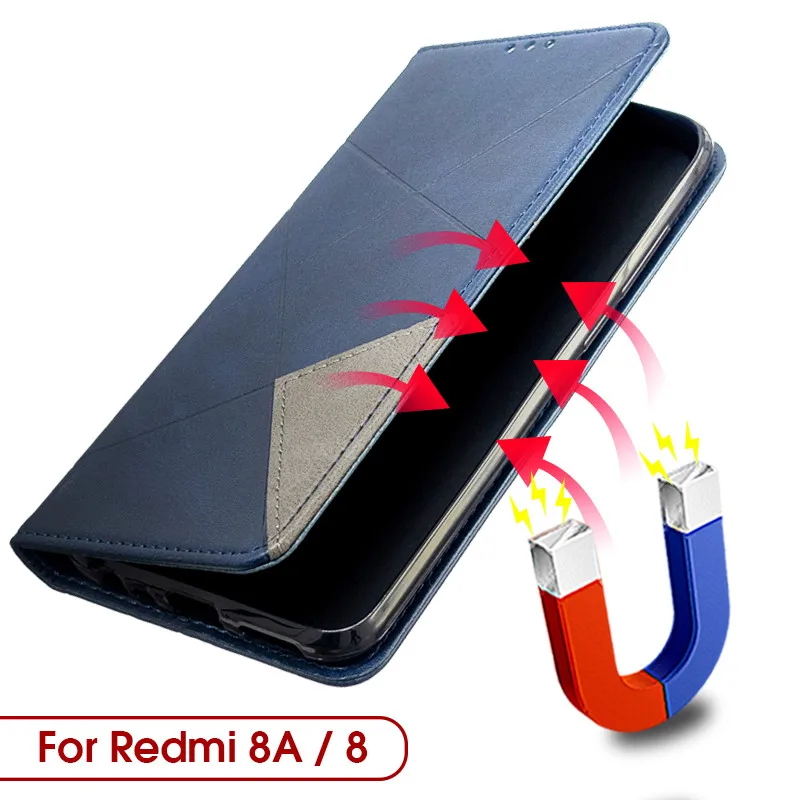 

Magnetic Book Case For Xiaomi-Redmi-8A Redmi8 A Leather Flip Wallet Case Cover For Xiaomi Redmi 8A 8 Redmi8A Protector 3D Case