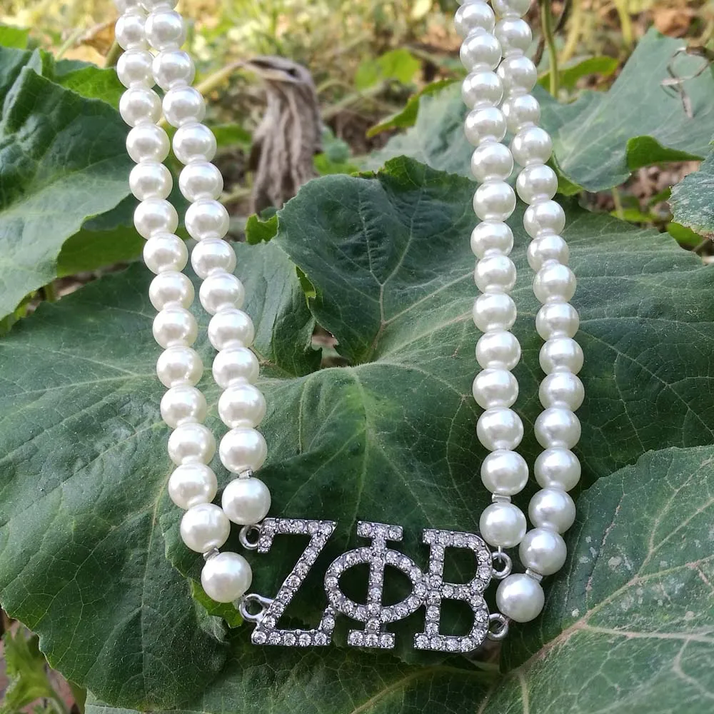 Прямая поставка аксессуары для греческого общества sorority Zeta Phi Beta ZPB жемчужное