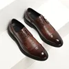 Oxford Mens Dress Shoes Formal Business Lace-up Full Grain Leather Minimalist Shoes for Men  men dress shoes ► Photo 3/5