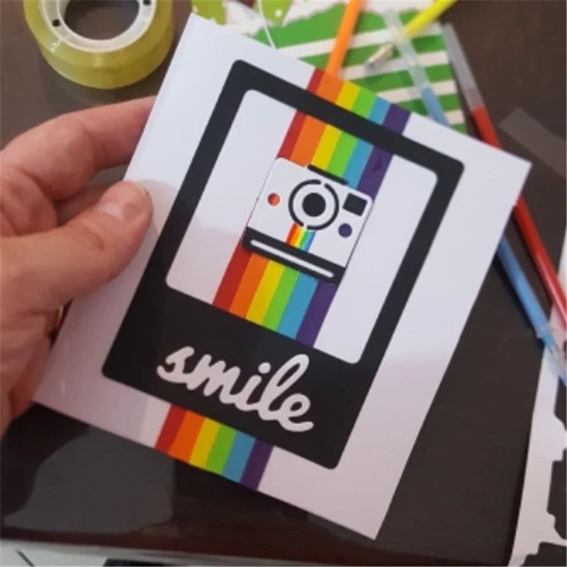 

Kokorosa 5PCS/lot Camera Metal Cutting Dies Scrapbooking Polaroid Journal Dies Cutting Dies 2019 Decorative Card Making DIY