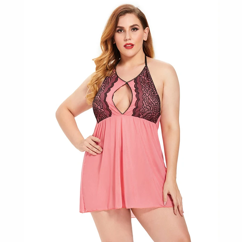 

Women Nighte Dress Plus Size Sleeping dress Lace Bow Lingerie Seamless Nightwear Sleeping dress clothes underwear