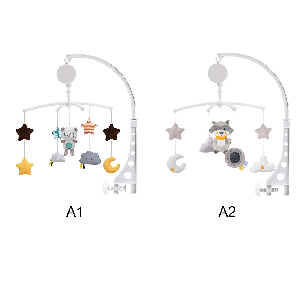 Suporte do Berço do Bebê Brinquedos do Bebê Caixa de Música Móveis para Crianças Chocalhos Relógio Cama Sino Brinquedo Urso Artesanal Brinquedos 6 Suporte do berço do bebê chocalhos brinquedos
