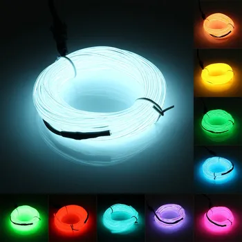 

4.8M Neon Light Dance Party Decor Car LED Flexible Wire Rope Tube Strip Tube