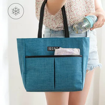 

Lunch Bag 2020 New Fashion Kid Women Men Thermal Insulation Waterproof Portable Picnic Insulated Food Storage Box Tote Lunch Bag
