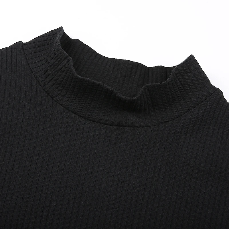 HEYounGIRL Лоскутная сетчатая черная футболка Harajuku Прозрачная женская футболка с длинным рукавом Топы удерживающие грудь Повседневная футболка Женская