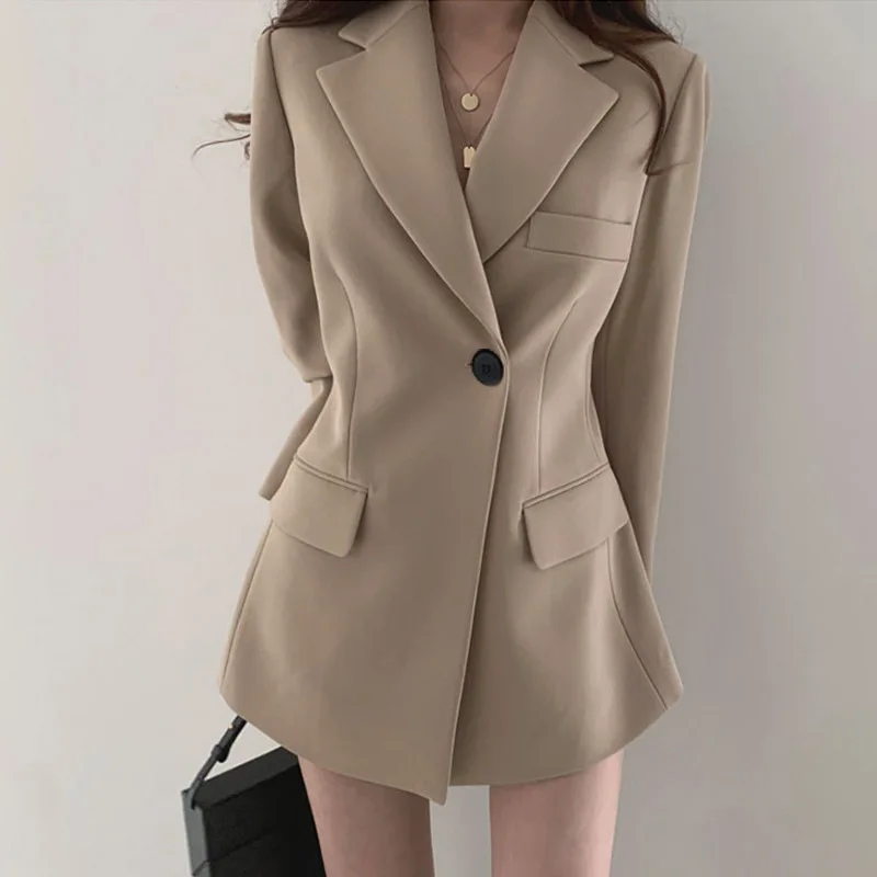 Long Blazer Work Jacket 2