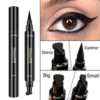 Big Seal Stamp Liquid Eyeliner Pen Waterproof Fast Dry Black Eye Liner Pencil With Eyeliner Cosmetic Double-ended Eyeliner 2