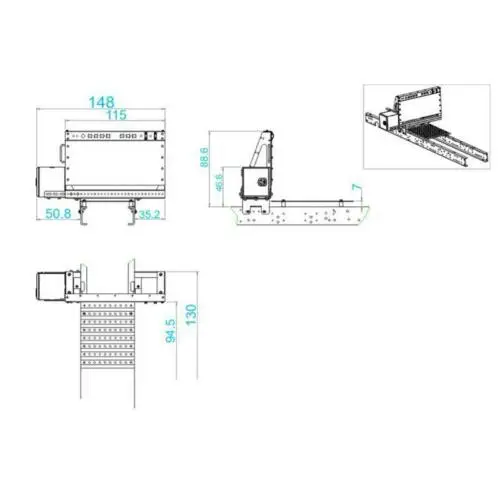 LESU 1/14 RC модель металлический ящик для инструментов Guardboard педаль для Tmy MAN тягач TH15166