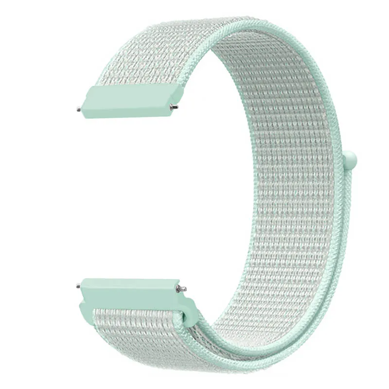 Teal tint Ремешок для Xiaomi Huami Amazfit GTS, Смарт-часы, тканый нейлоновый браслет-петля для Amazfit GTR 42 мм/Bip lite, ремешок для часов 20 мм - Цвет ремешка: Teal tint