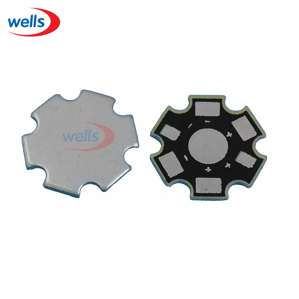 Новинка 1 Вт 3 5 светодиодный алюминиевый радиатор основа звезда RGBW RGB печатная