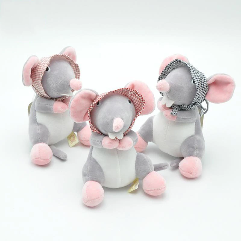 1 шт. талисман на новый год 2020 шапка мышь плюшевая кукла милая сумка с подвеской