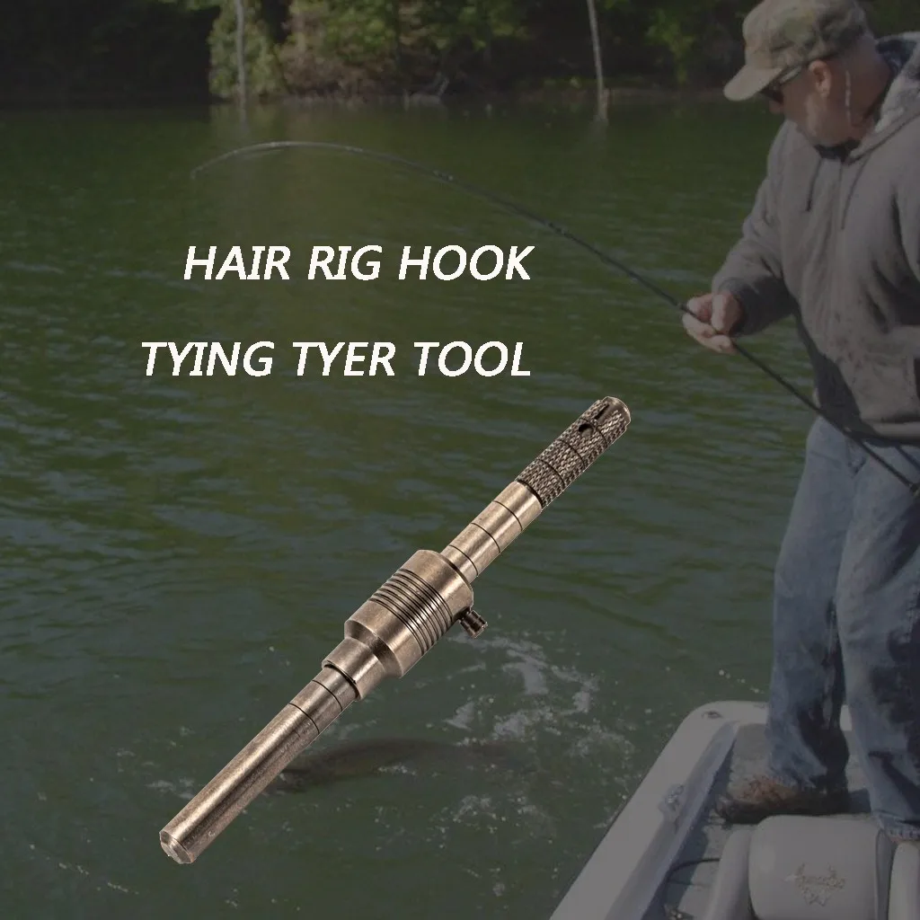 

HAIR RIG HOOK TYING TYER TOOL FOR MAKING HAIR RIGS FISHING TACKLE allows you to chose the perfect length of your hair rig#P20