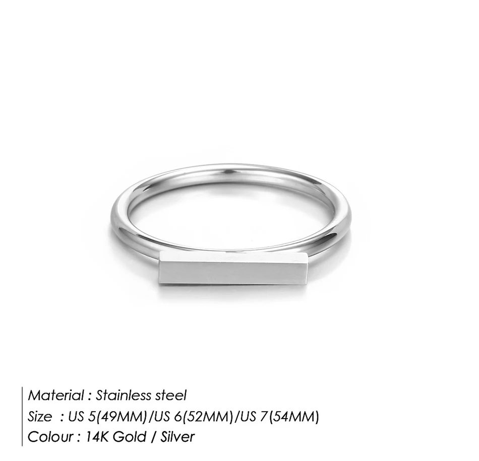 Кольца eManco 316L из нержавеющей стали для женщин, роскошные кольца золотого цвета, простые кольца средней длины, женские модные ювелирные изделия