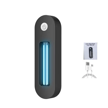 

UV Germicidal Lamp Toilet Disinfection Ultraviolet Sterilizer USB Charging Mini Sterilizing for Home Disinfection Bathroom
