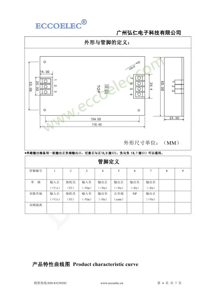 100W DCDC изолированный источник питания модуля Напряжение(18-36 V) 24 V-24 V/4.2A модуль