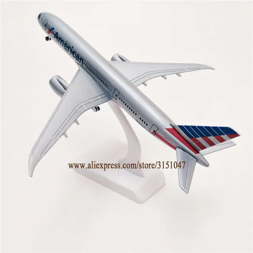 20 см модель самолета Air American Airlines Boeing 787 B787 Airways металлический сплав литья под