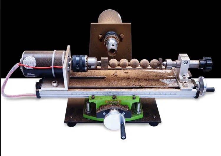 

Mini wood bead processing machine household lathe beading machine bead punching machine polishing machine 220V