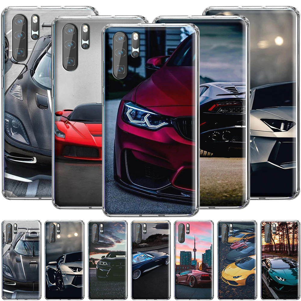 Роскошный силиконовый чехол для мальчиков с автомобилем Huawei Y6 Y7 Y9 Prime 2019