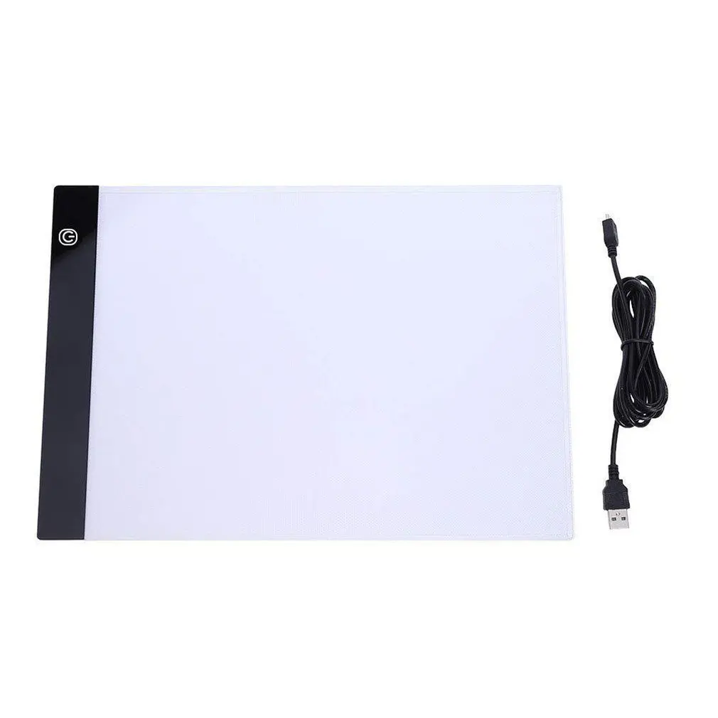 

A4 Copy Table Led Drawing Board Copy Board Calligraphy Linyi Table Anime Through Writing Desk Luminous Board