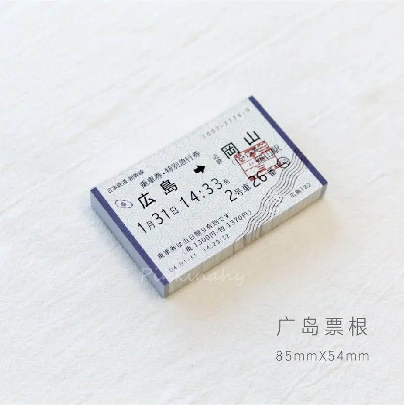 Ретро чековый билет японский Блокнот заглушки бумаги для заметок на клейкой основе для заметок записка заметка Бумага в винтажном стиле Билл слова наклейки с фразами канцелярских товаров - Цвет: 4