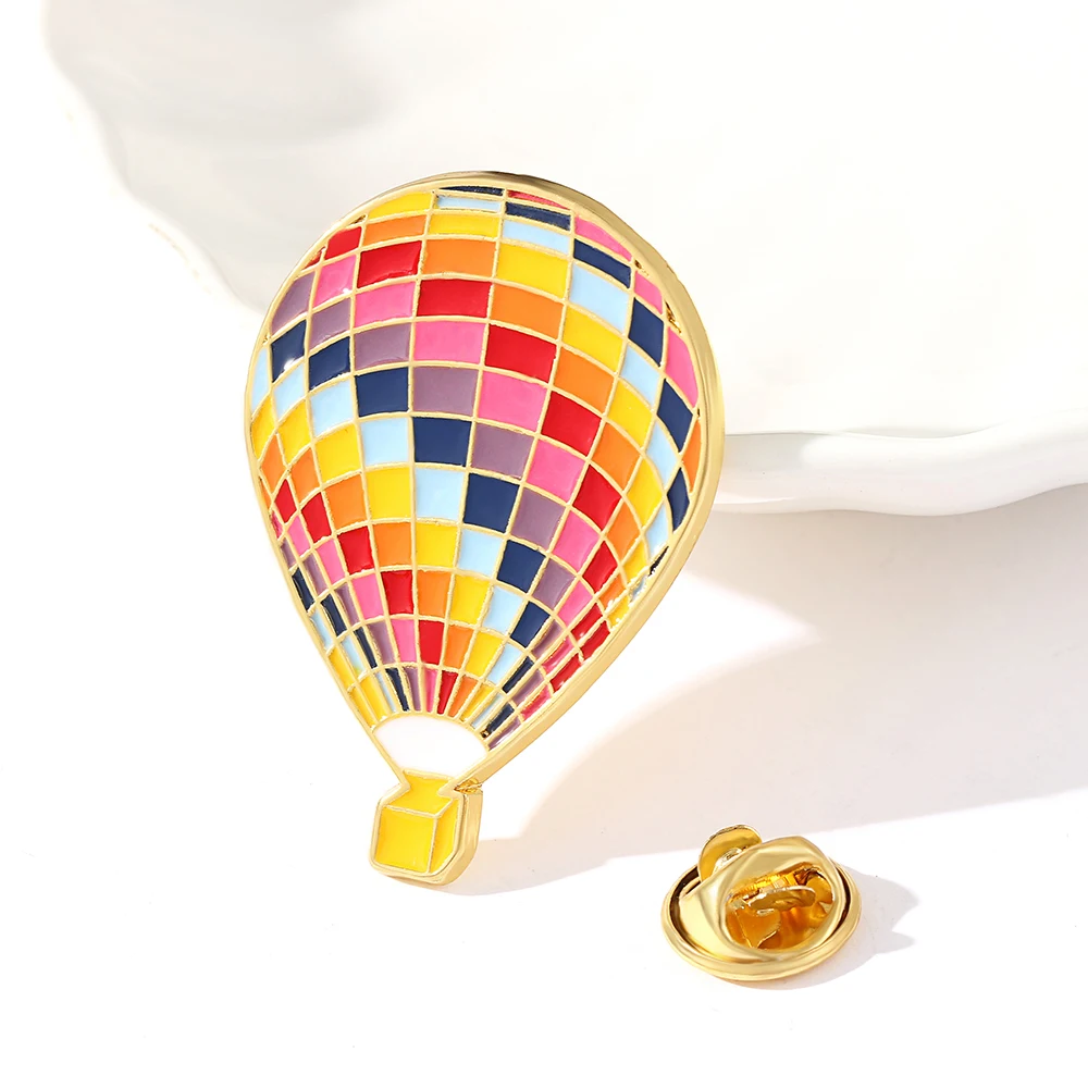 Colourful Balloon Pins Brooch Cartoon Movie Up Enamel Pin Hot Air Balloon Brooches Badges Lapel Pins Jewelry