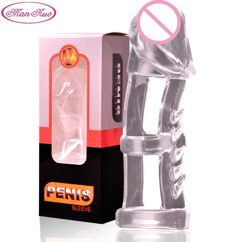 Многоразовые презервативы Man Nuo удлинитель для пениса увеличитель мужской t