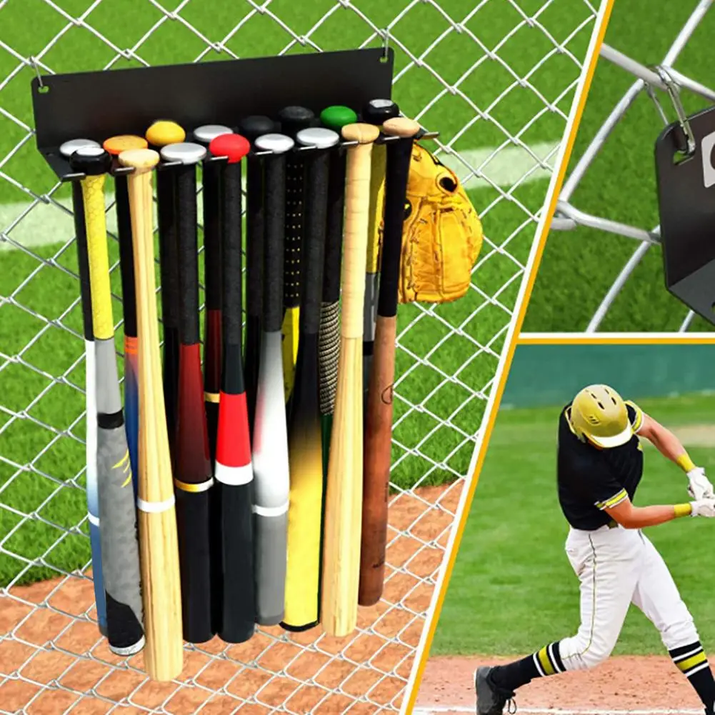 Vertikaler Baseballschläger Wandhalterung Rack Display Softball Schlägersport 