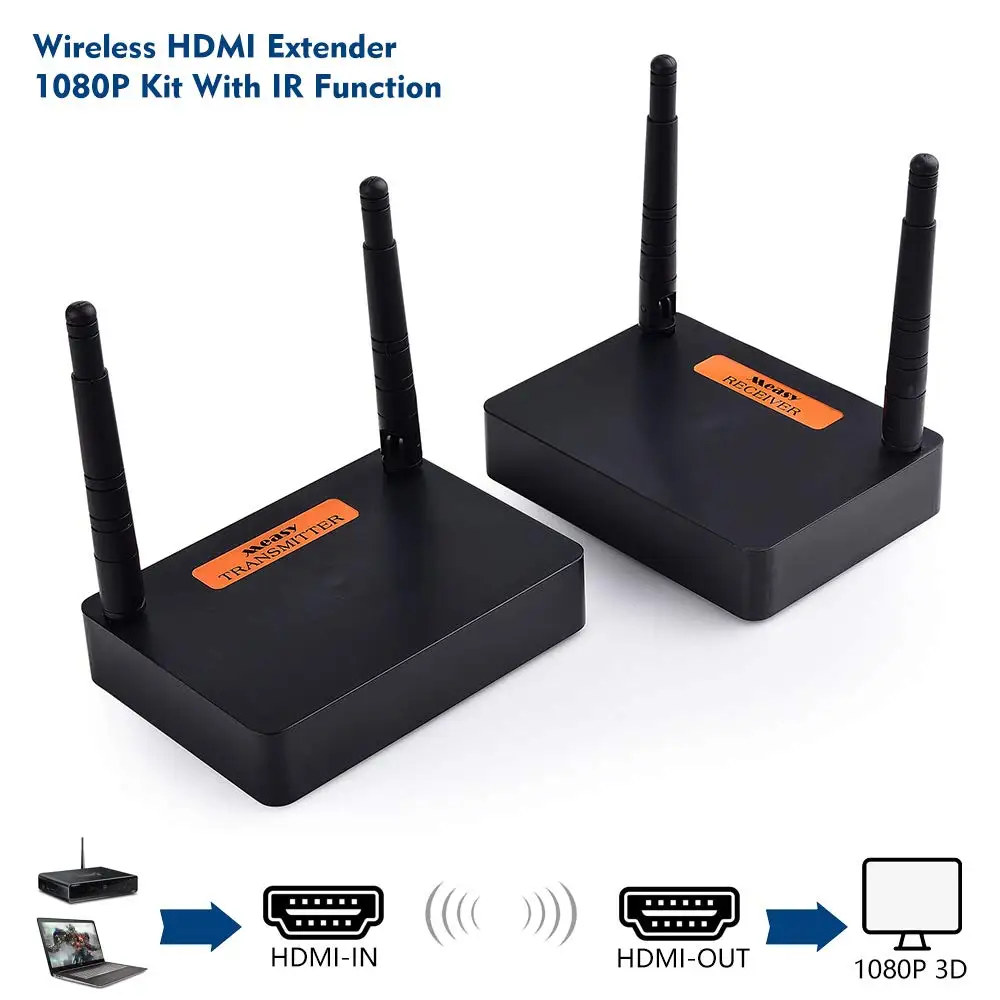 Measy FHD676 2,4 г/5 г 200 м HDMI беспроводной аудио видео ТВ 1080P 60fps HD передатчик Отправитель приемник адаптер для ПК ТВ коробка DVD