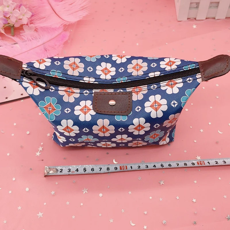 Makeup Travel Package Toilets Ma'am Hand Take Pu Waterproof bag Yuen Bo Type Dumplings cosmetic Floral Casual canvas bag