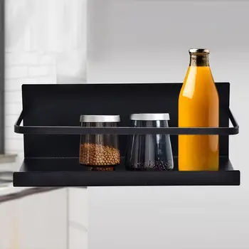 

Modern style Iron Magnetic Storage Rack Wall Mounted Shelf Paper Holder Home Storage Organizer Kitchen Tool For Refrigerator
