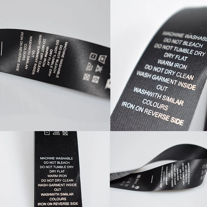 Clothing Labels width 3cm Washing clothing clothes cloth curtain printing labels washing water cloth collar label processing