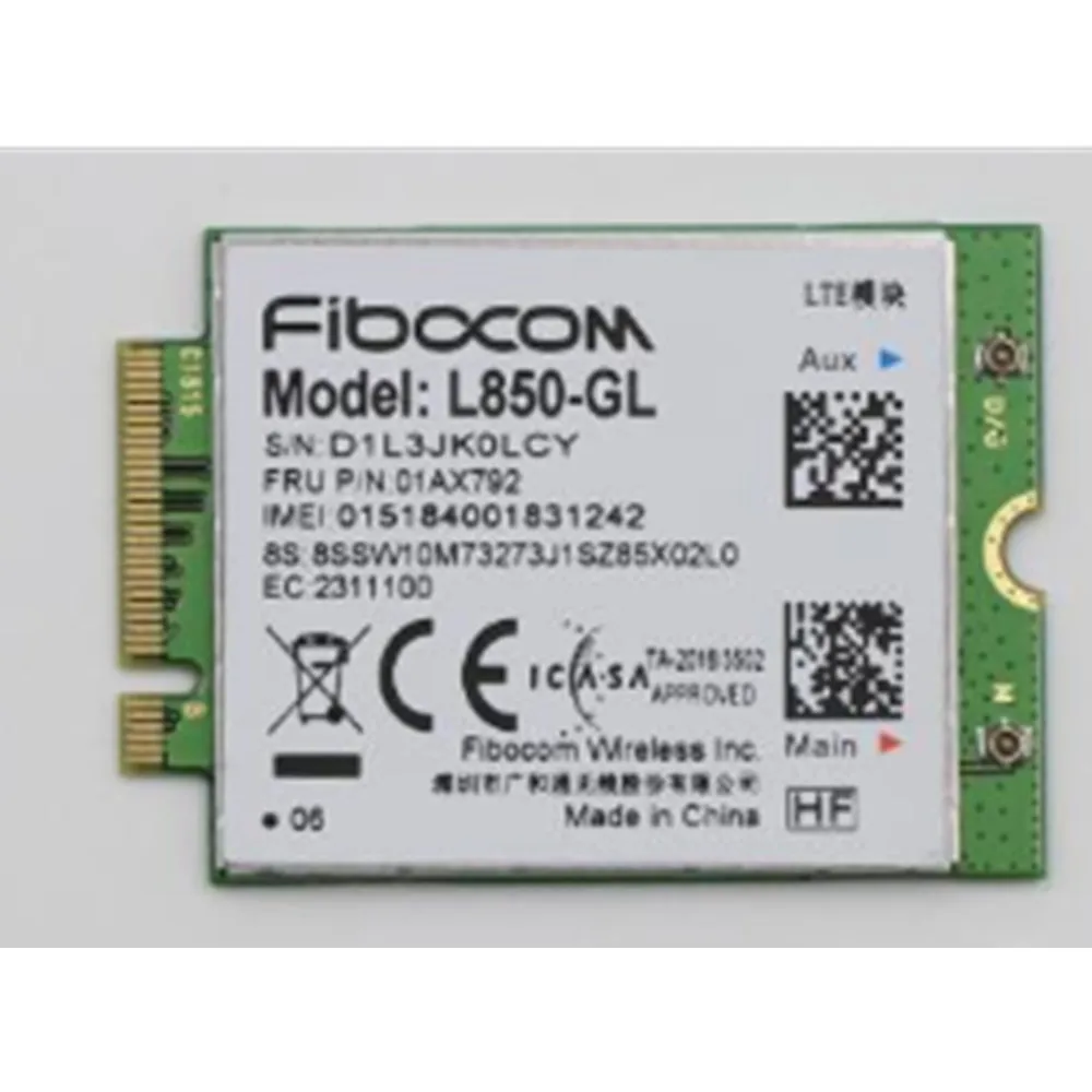 L850-GL Fibocom M.2 4G WWAN Card For Lenovo