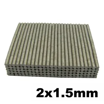 

SmCo Magnet Thin Disc Diameter Dia. 2x1.5 mm Grade YXG28H 350 Degree C High Temperature Permanent Rare Earth Magnets 100pcs