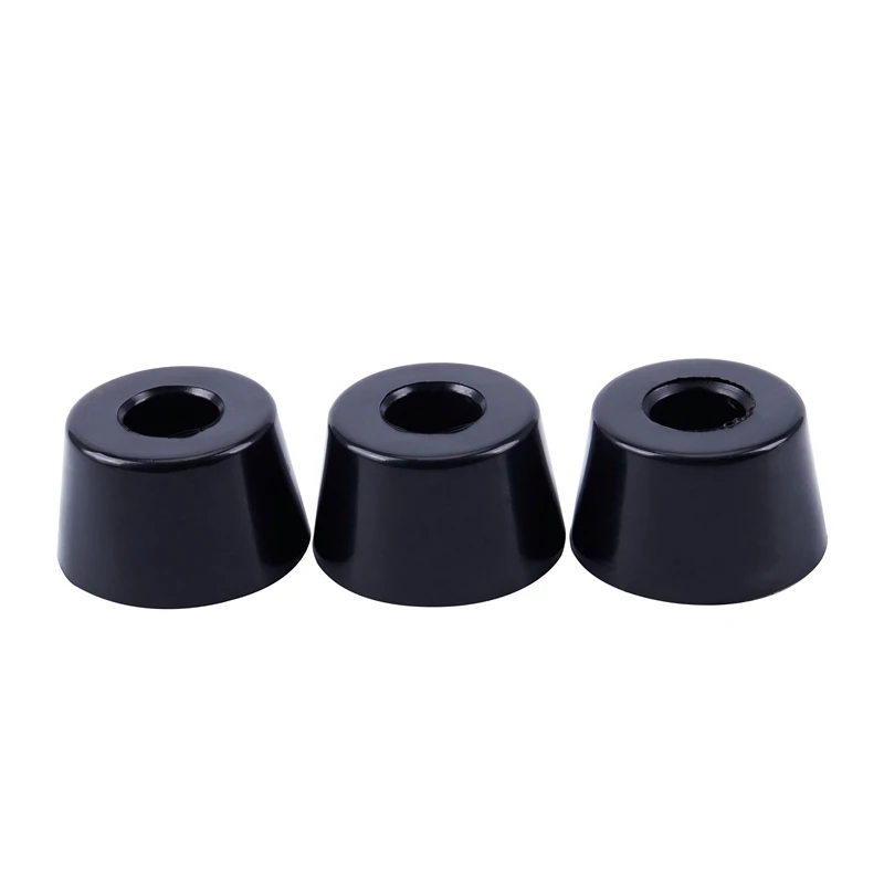 

3 x Metal Rubber Furniture Table Chair Leg Tips End Caps Foot Pads 32x24x18mm