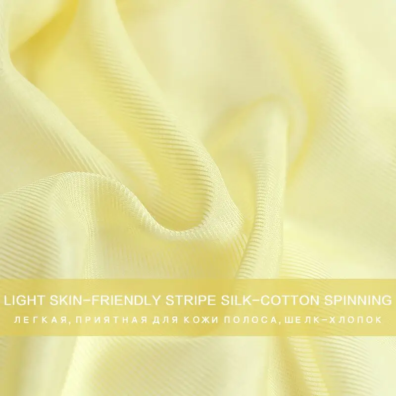

The Cloth 7momme Yellow Stripe Silk Cotton Soft Thin Fabrics Materials Summer Dress Sewing Cloth Tailor Textile Freeshipping