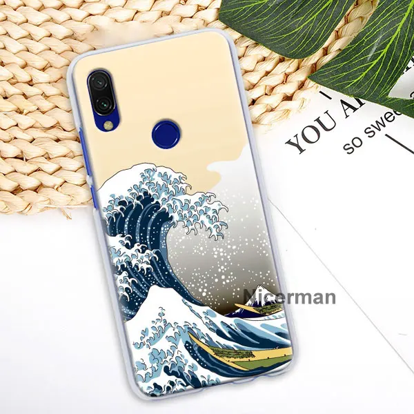Чехлы для телефонов Hokusai The Great Wave для Redmi Note 6 7 8 Pro Redmi K20 Pro 5 6 7 6A 7A 8A Y3 S2 GO 8T Твердый Чехол - Цвет: H07
