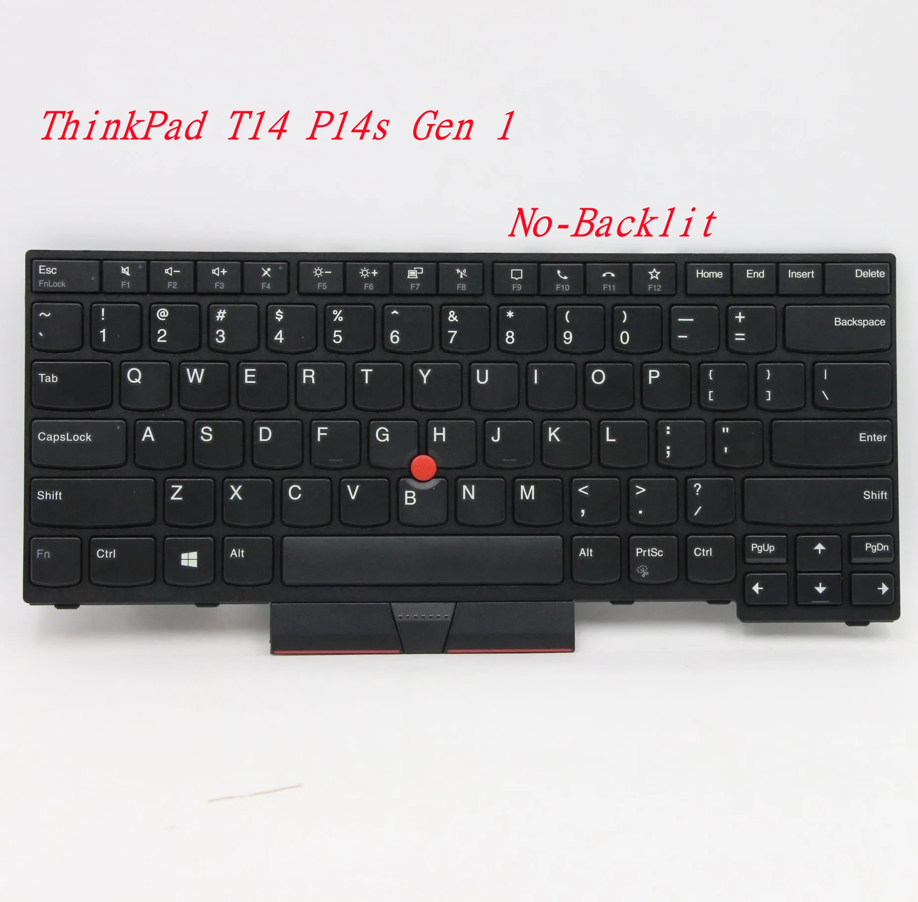 New/Orig For Lenovo Thinkpad T14 Gen 1 P14s Gen 1 US English No Backlit Keyboard 5N20V44156