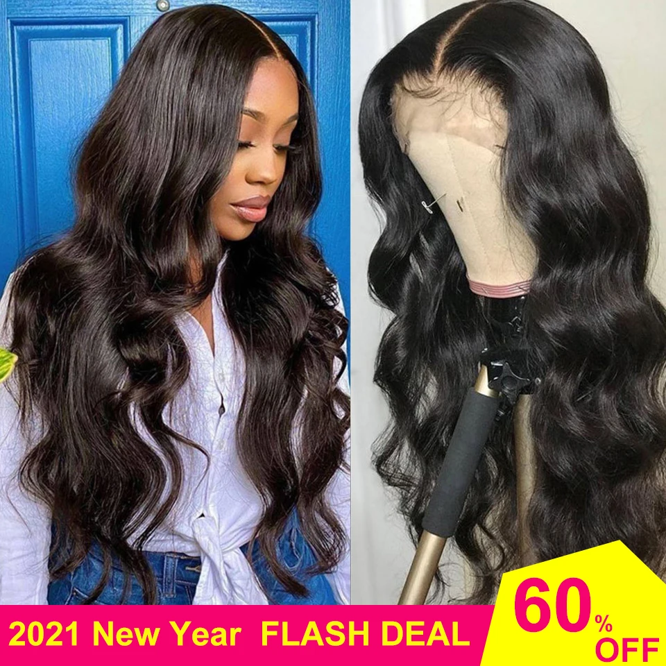 

28 30 Inch Body Wave Lace Front Human Hair Wigs 150% Density Pre Plucked Remy Brazilian T Part Wig Brazilian Lace Frontal Wigs