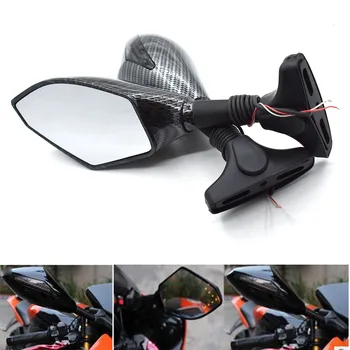 

Universal Motorcycle Side Rearview Mirror with/LED Turn Signal for Honda GSXR600 GSF600S GSF1200/S SV650S SV1000S