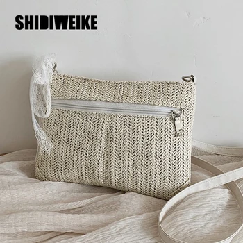 

Mini Weaving Crossbody Bags For Women 2020 Summer Ladies Leather Purses and Handbags Female Travel Shoulder Messenger Bag 1X144