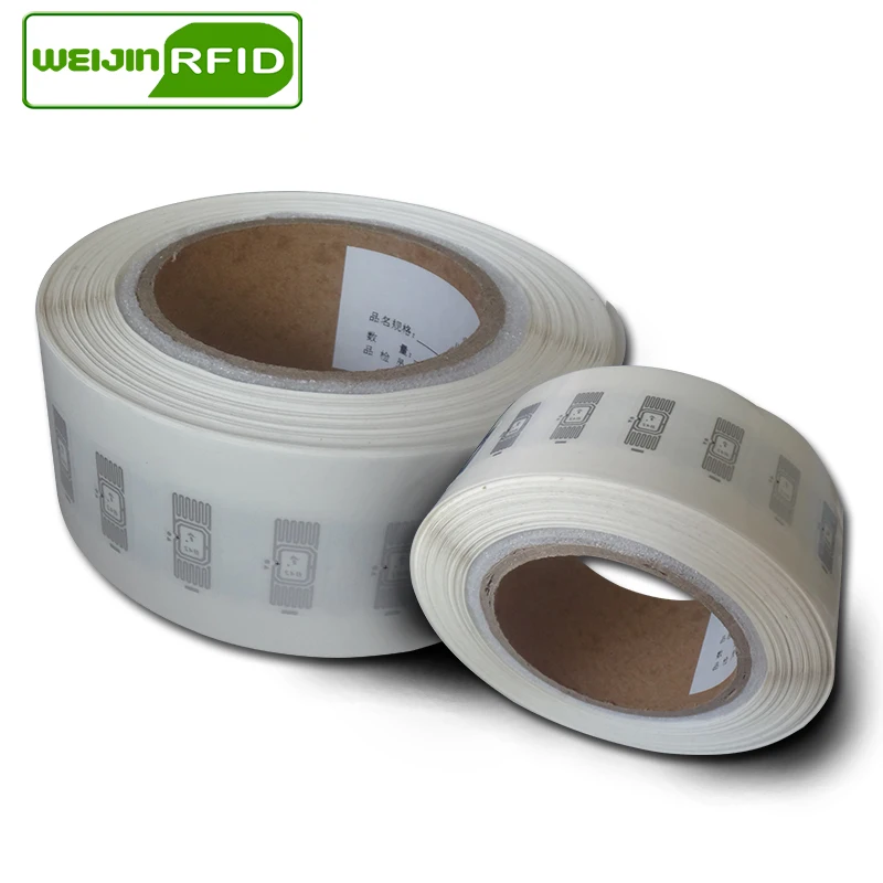 UHF RFID Метка EPC 6C стикер Impinj B42 влажная инкрустация 915mhz868mhz860-960MHZ 100 шт клей пассивный RFID этикетка