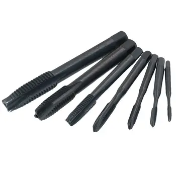 

7PCS HSS Straight spiral groove Machine Screw Thread Metric Plug Tap Drill Set M3 M4 M5 M6 M8 M10 M12
