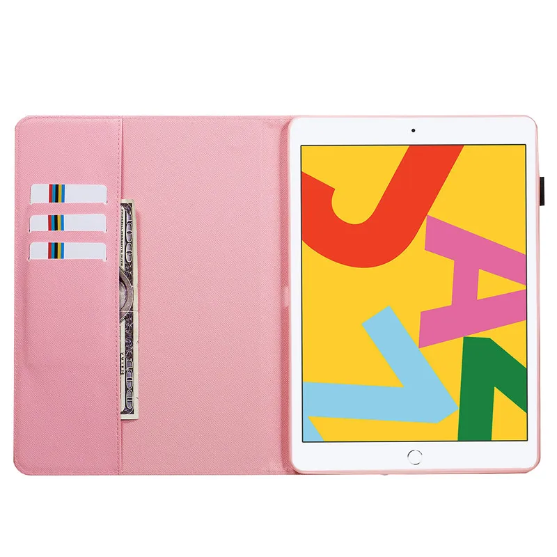 Wekays Coque для iPad 10,2 с рисунком бабочка кожаный чехол для iPad 10,2 7th поколения A2200 A2198 A2232 крышка чехол s