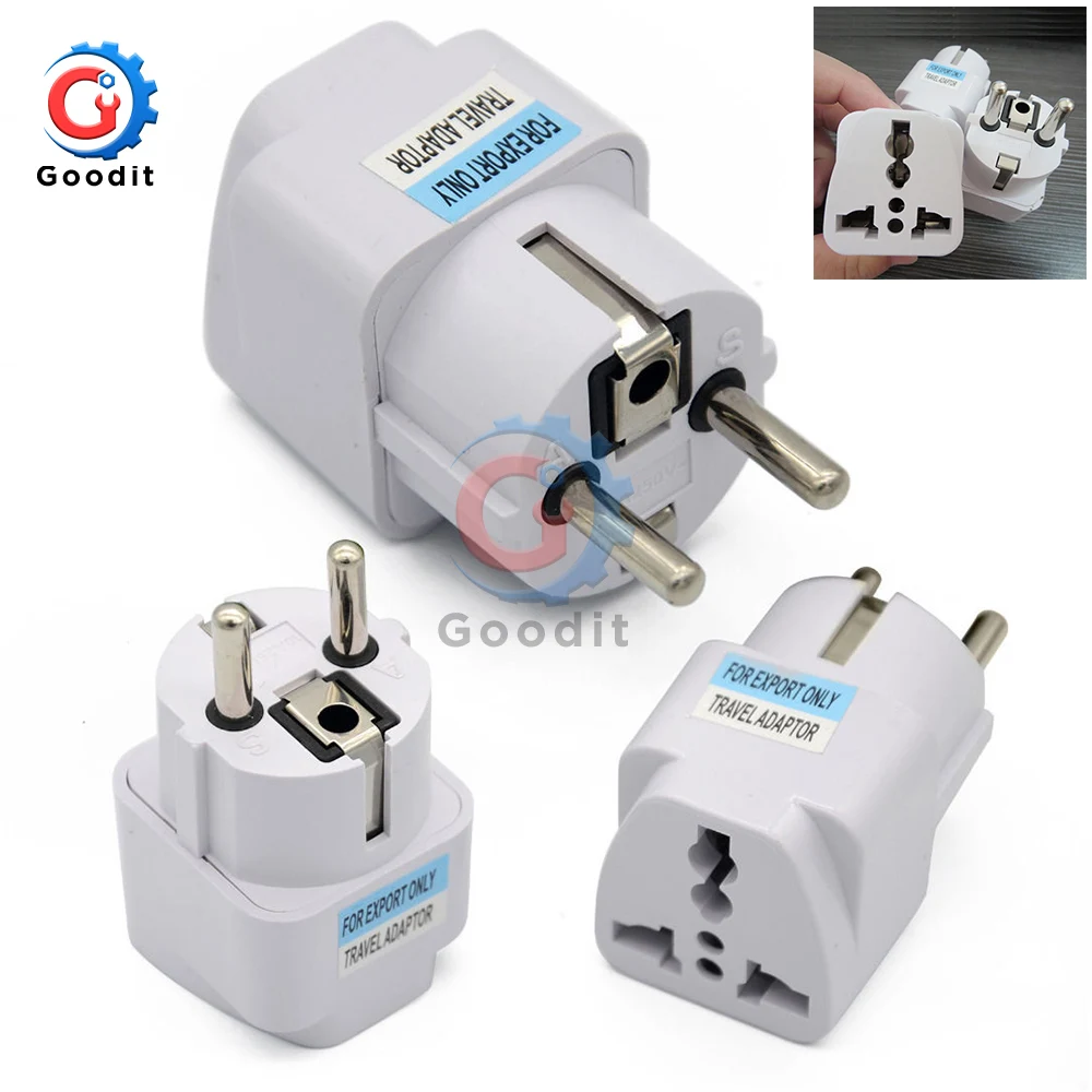 Универсальный адаптер переменного тока 5 шт. штепсельная вилка для