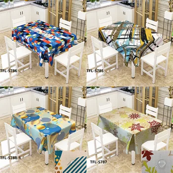 

2020 Decorative Tablecloth With Tassel Waterproof Oilproof Thick Rectangular Wedding Dining Table Cover Tea Table Cloth Tapete