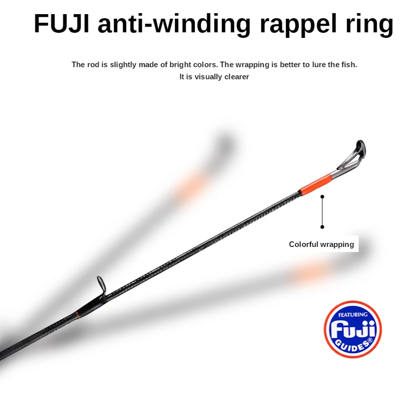 PURELURE All Fuji general lure rod high carbon long casting spinning and casting fishing rod and reel combo fast action ► Photo 2/5