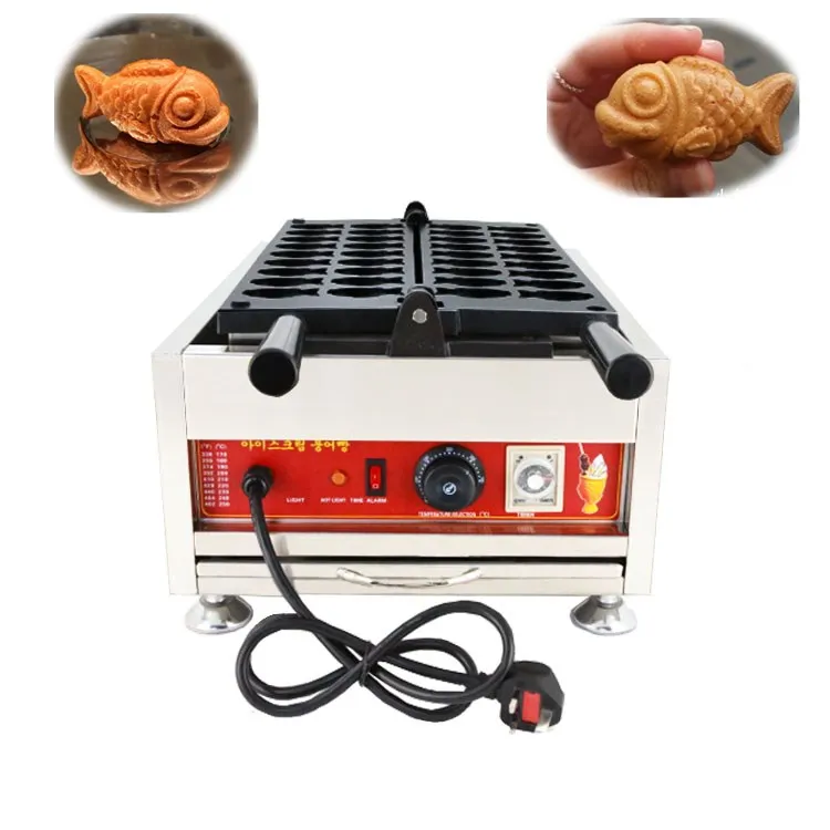 

Mechanical control Small Taiyaki Maker Mini Fish Waffles Machine Baker Iron Japanese Fish Shaped Cake Mold Making Pan Equipment