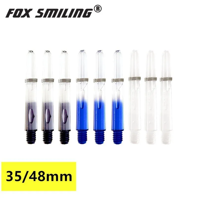 Fox Smiling 30/Пластиковые дротики шт синий черный прозрачный 35/48 мм нейлон валов 2BA Для
