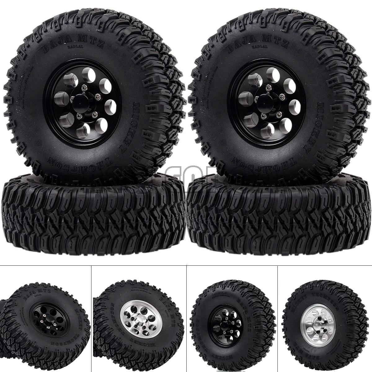 Новые алюминиевые Beadlock ENRON 1 55 &quot4P Ободы ступицы колеса 96 мм шины для RC 1/10 1:10 JIMNY Axial
