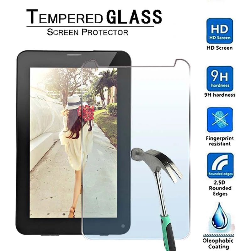 

For IRULU X2c 7"-Premium Tablet 9H Tempered Glass Screen Protector Film Protector Guard Cover